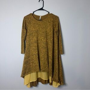 Pomelo Mustard Yellow Tunic Top